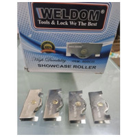 Roda Rel Etalase Weldom Matex Besar / Big Roda Steel Roller Alumunium