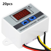 20pcs/lot XH-W3001 Temperature Controller Thermostat Thermoregulator 220V Aquarium Incubator Temp Regulator with Probe Heat Cool