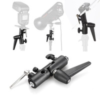 Flash Bracket Hot Shoe Umbrella Holder Light Stand Bracket Mount