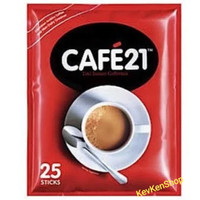 Kopi CAFE 21 Made in Sinore Cafe21 Coffee Creamer No Sugar Tanpa Gula Isi 25 Sachet BPOM Terlaris.