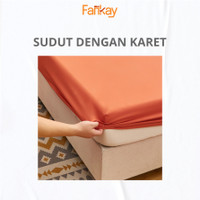 Bed Cover Set Sprei Triangle Green - Ukuran Lengkap 90X200 - 200X200 - Fankay [Terlaris] [Terbaik]