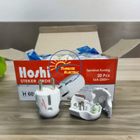 ASLI PAKET 1 BOX ISI 20 PCS HOSHI STEKER ARDE / COLOKAN BULAT | NEW