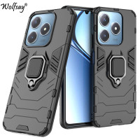 For Realme C63 Case Anti-knock Armor Magnetic Suction Stand Full Back Cover For Realme C63 Case For Realme C63 C 63 6.75 inch