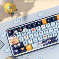 124 Keys Cherry Profile Keycaps 5 Sides Dye Sub PBT Game Puppy Keycaps for Gateron Cherry MX Switches Mechanical Gamer Keyboard