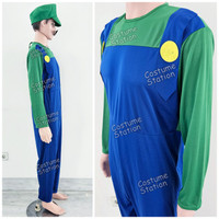 hot sale kostum luigi / costume karakter game super mario bros cowo dewasa c7