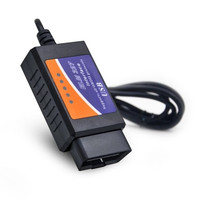 Ready ELM327 V1.5 USB PLASTIC OBD2 CAR AUTO DIAGNOSTIC TOOL OBD 2 CABL