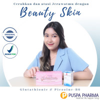 Beauty Skin - L Glutathione Reduce, Vitamin C Asam Askorbat, E Dan Zinc Picolinate + B6 - Membantu Mengatasi Masalah Bekas Jerawat Dan Mencerahkan Kulit Diskon