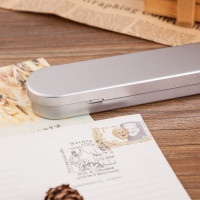 1pcs Simple Metal Pencil Case Fashion Business Office Gift Box For Kids School Supplies Stationery Storage Boxes(no sponge)