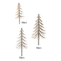 50x Model Tree Micro Landscape Architecture Trees Model Train DIY Crafts for DIY Scene DIY Material Railways Train Railroad