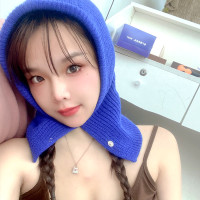 New Autumn and Winter Solid Color Wool Cap Men and Women Knitted Neck