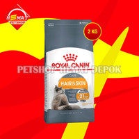 Makanan Kucing Royal Canin Hair Skin 2 Kg cat dry food adult 2kg bulu terbaru