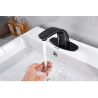 Black Bathroom Auto Faucet Touchless Basin Mixer Tap Smart Sensor Kitchen Sink Faucet Infrared Vanity Faucet Antique Brass Tap