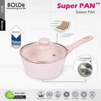 Trend Bolde Sauce Pan 18cm + Tutup Kaca Dengan Lapisan Granit Anti Lengket