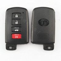 DAKATU Remote Car Key for Toyota Camry RAV4 Corolla Highlander 4 Buttons Smart Key Fob Housing Uncut Blade