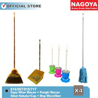 ALAT PEL PROCLEAN SET - SAPU MACAN+PENGKI MACAN+HAKATA CUP+MOP MICROFIBER