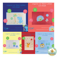 CROWN BABY PERLAK BAYI KARET ANTI AIR 90cm x 60cm / SUGAR BABY Organic Healthy (Perlak) / WATERPROOF / BPA FREE / NEW MOTIF