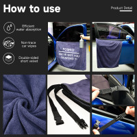 EHDIS 180cm Microfiber Car Door Covering Cloth Window Tint Windshield
