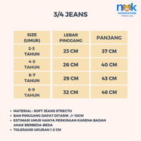 Celana Pendek Anak Perempuan Jeans Bordir Disney Mickey 2-9 Tahun