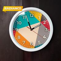 Jam dinding minimalis Glow in the dark 32cm sweep movement