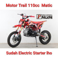 Sepeda Motor Bensin Mini Trail Matic Lenka Mxgp 20 110Cc Electric Start