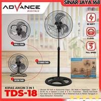 KIPAS ANGIN TORNADO ADVANCE TDS-18 DUDUK LANTAI 18 INCH STAND FAN