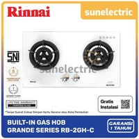 Rinnai Built-In Hob RB-2GH-C (OW) Optical White Kompor Tanam 2 Tungku