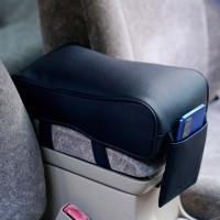 Dracco Car Armrest mobil Sandaran siku kulit bahan dakron Empuk Tebal Awet aksesoris interior mobil