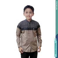 Baju Koko Anak Remaja Umur 9-15 Th Motif Kemko List