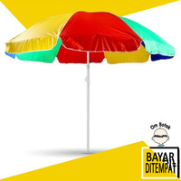 Payung Tenda Pelangi L Diameter 52 235 Cm Jualan Pantai Cafe Taman Pkl Om