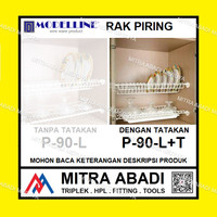 Rak Piring Modelline P 90 L+T Rak Gelas Rak Serbaguna Terlaris