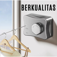 Jemuran baju portable / gantungan baju jemuran handuk serbaguna