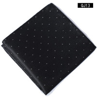 Ikepeibao Hankie Red Black Polka Dot Men's Fashion Navy Pocket Square Hankerchief Wedding Party Handkerchief