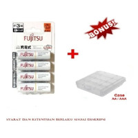 Silahkan Dijual- Fujitsu Baterai Aa 4 Pcs Min 1900 Mah 2000 A2 Isi 4 Japan