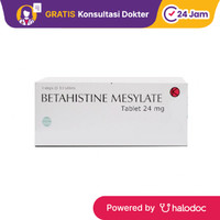 Betahistine 24 mg 10 Tablet - Obat Pereda Demam & Nyeri - Halodoc