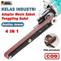 NESO Mini DIY Mesin Giling Pemoles Sabuk Ampelas Penggiling Sudut (COD) Sabuk Pasir 80/400 untuk Penggiling Sudut adaptor M10 gerinda tangan konverter grinder konverter amplas/angle grinder to sander polisher adapter MURAH!!!