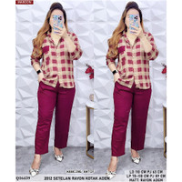 2012 / 2019 / 09101 / 3859 SETELAN RAYON SALUR DAN BUNGA IMPORT Q11607 RR