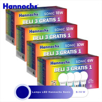 Hannochs Sonic Multipack Paket Lampu LED Hannochs 6, 10, 13, 18 Watt Beli 3 Gratis 1