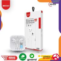Headset Onesam Lightning Stereo BASS Sound with Mic Earphone Headphone High Fidelity OS-E20