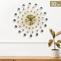 TaffHOME Jam Dinding Quartz Iron Luxury Nordic Style 32cm - AS3