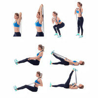 TERBARU KARET LATEX ELASTIS PULL UP BAND TRAINNING FITNESS LATIHAN BEBAN OTOT