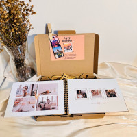 custom album scrapbook untuk gift / kado ulang tahun pacar / kado anniversary / album foto / cetak foto scrapbook / gift set box / gift box / hadiah pacar / kado wisuda Terlaris.