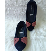 FLAT SHOES WANITA TERBAIK/SEPATU BALET VARIASI PITA/SEPATU MURAH BALET
