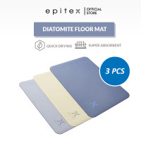 Of 3 Pcs Epitex Diatomite AntiSlip Floor Mat Random Colors Absorbent Quick Dry Bath Mat
