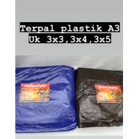 D15KOnn  TERPAL PLASTIK A3 BIASA UK 3X4