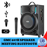 SPEAKER MEETING BLUETOOTH GMC 897H SUPER BIG BASS BLACK