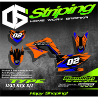 1533 Sticker Striping Motor KLX S/L List Variasi Dinamis Keren Semi