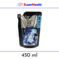 -HE7- [REFILL] GATSBY Body Shower Gel REFRESH SHOCKING ICE WAVE - 450ml