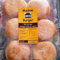 PURELIFE| ROTI BURGER WIJEN MADAM BUN 300GR ISI 6 PCS