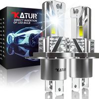 Katur 2x 20000LM Error Free H4 High Low Beam LED Canbus Headlight