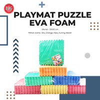 Karpet Puzzle Kids Evafoam 30x30 cm Tebal 1 cm Alas Lantai Playmat Anak Gambar dan Warna Polos TBT